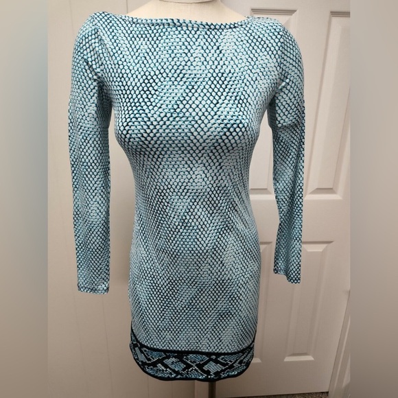 Michael Kors Womens green Geometric Mini Dress - Picture 1 of 7